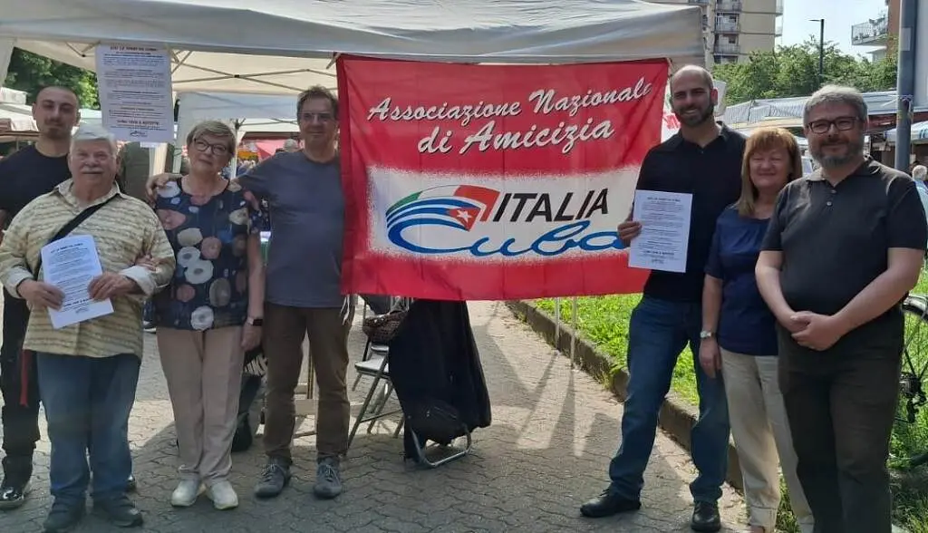 Asociación solidaria en Italia intensifica movilizaciones en rechazo al bloqueo contra Cuba