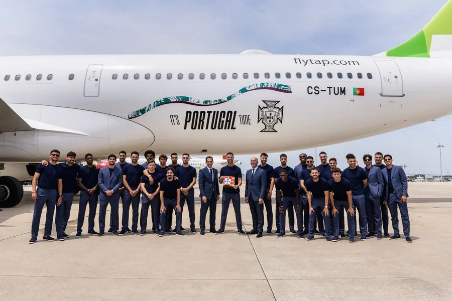 Cristiano Ronaldo encabeza llegada de Portugal a Estados Unidos para Mundial