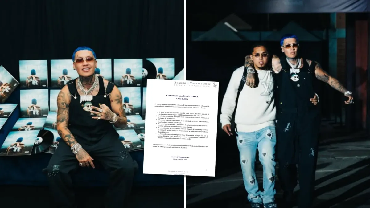 Defensa de Blessd se pronunció tras ser citado a audiencia de imputación e imposición de medida de aseguramiento por presunto secuestro extorsivo